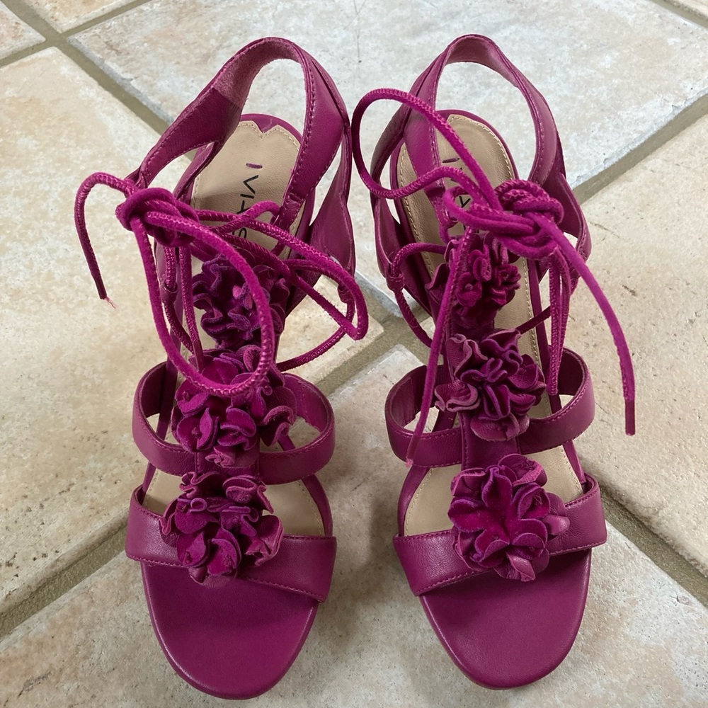Via Spiga - Purple Floral Heels
